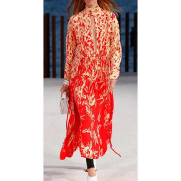Proenza Schouler Degrade Floral Long Sleeve Dress, SZ 6, $1,390